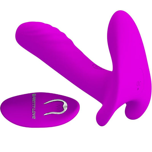 Pretty Love - Massageador e Vibrador 12 Vibrações Controle Remoto Roxo