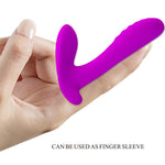 Pretty Love - Masajeador y Vibrador 12 Vibraciones Control Remoto Morado