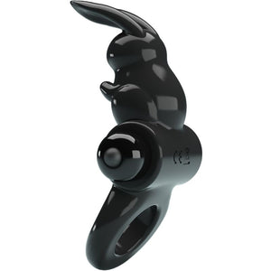 Pretty Love - Anel Vibrador Coelho Anel Excitante 10 Vibrações Preto