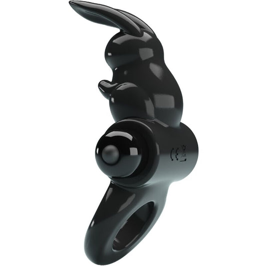 Pretty Love - Anel Vibrador Coelho Anel Excitante 10 Vibrações Preto