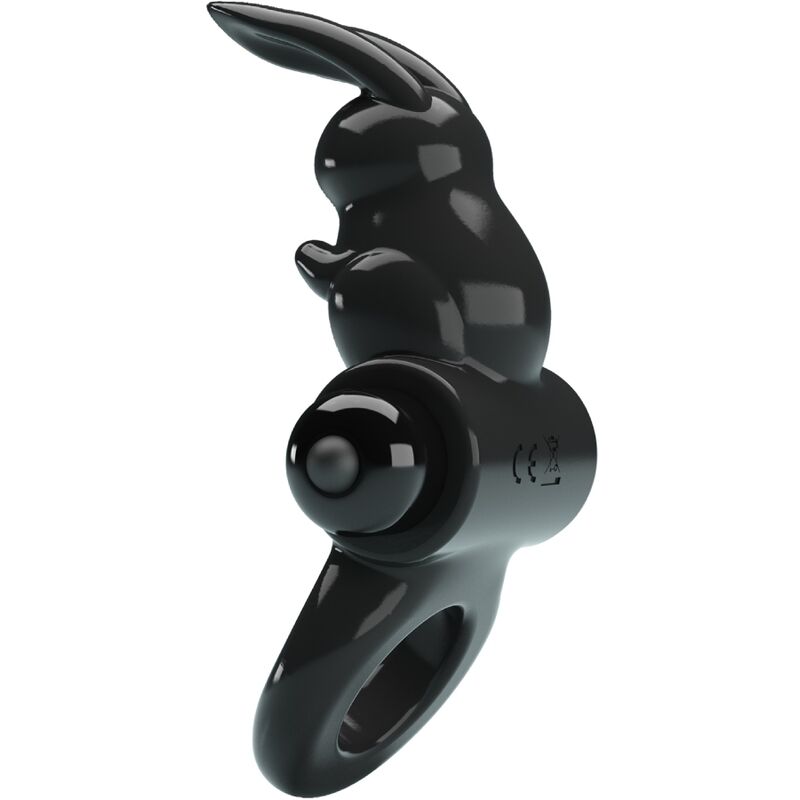 Pretty Love - Anel Vibrador Coelho Anel Excitante 10 Vibrações Preto