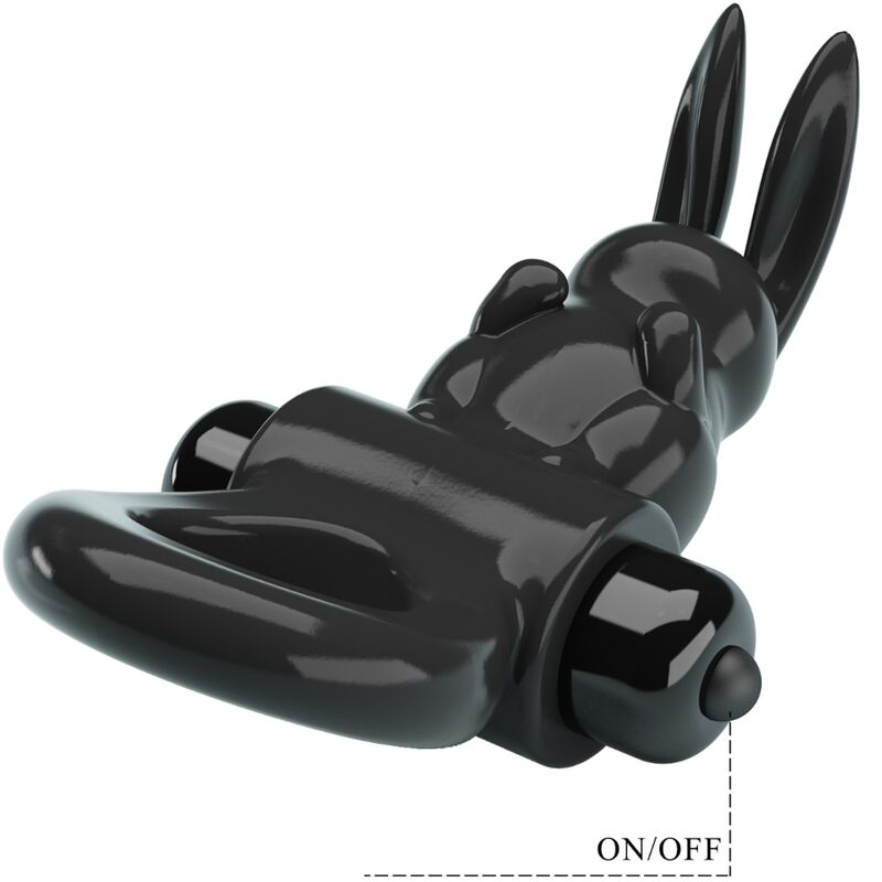 Pretty Love - Anel Vibrador Coelho Anel Excitante 10 Vibrações Preto