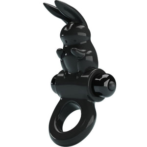 Pretty Love - Anel Vibrador Coelho Anel Excitante 10 Vibrações Preto