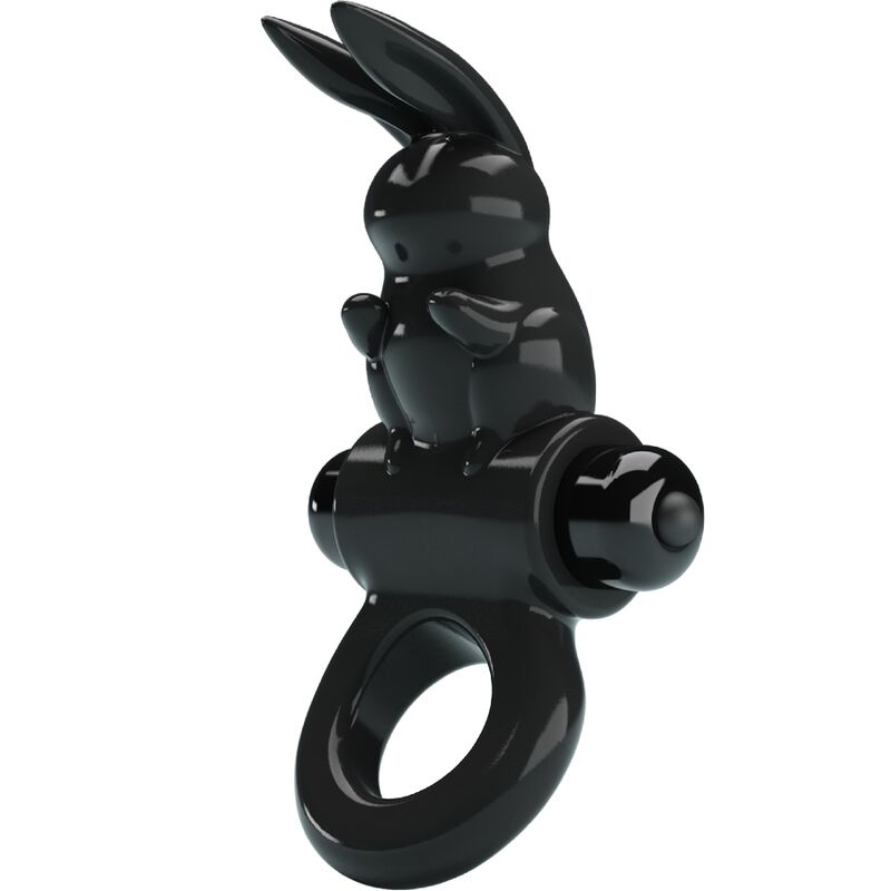 Pretty Love - Anel Vibrador Coelho Anel Excitante 10 Vibrações Preto