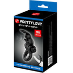 Pretty Love - Anel Vibrador Coelho Anel Excitante 10 Vibrações Preto