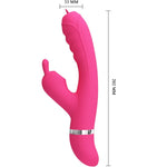 Pretty Love - Vibrador Coelho Multifuncional Phoenix Rosa