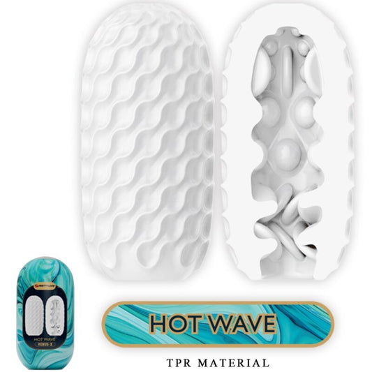 Pretty Love - Masturbador Masculino Hot Wave Silicone Branco