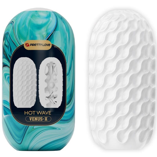 Pretty Love - Masturbador Masculino Hot Wave Silicone Branco