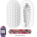 Pretty Love - Masturbador Masculino de Silicona Coquettish Balls Blanco