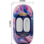 Pretty Love - Masturbador Masculino de Silicona Coquettish Balls Blanco