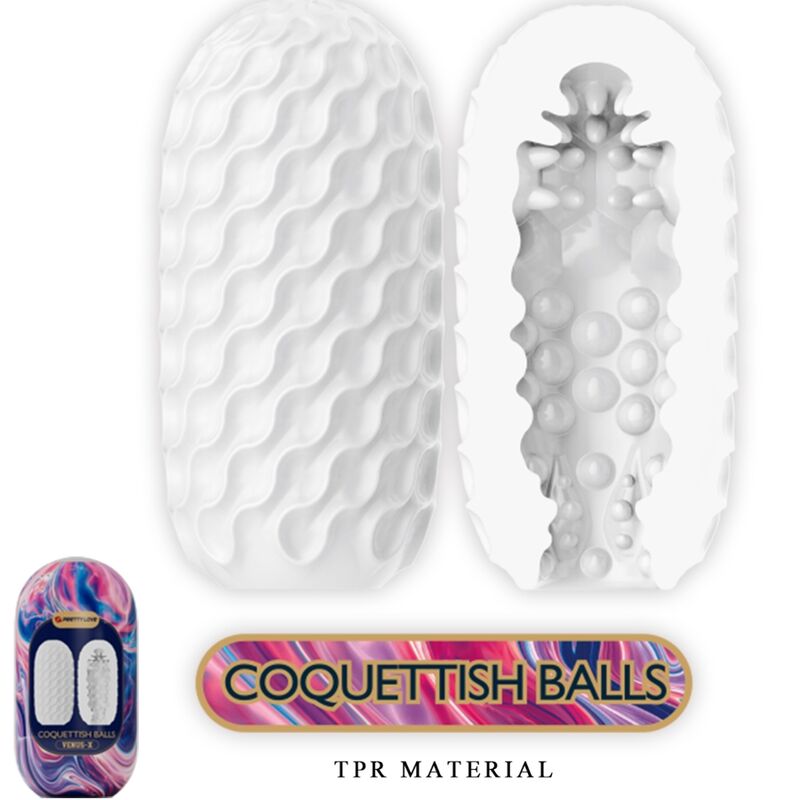 Pretty Love - Venus X 15 Masturbadores Masculinos de Silicone Branco