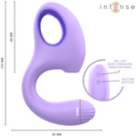 Intenso Vibrador y Estimulador Baxter Violeta Control Remoto