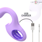Intenso Vibrador y Estimulador Baxter Violeta Control Remoto