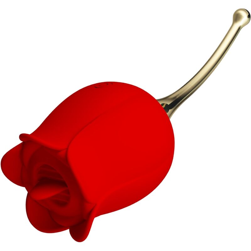 Pretty Love - Estimulador de Clitóris Rose Lover 12 Vibrações Vermelho