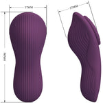 Pretty Love - Mane Lay On Massageador de Clitóris 10 Vibrações Controle Remoto Roxo