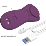 Pretty Love - Mane Lay On Massageador de Clitóris 10 Vibrações Controle Remoto Roxo