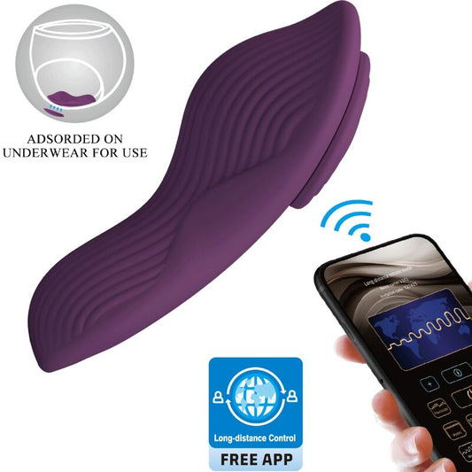 Pretty Love - Mane Lay On Massageador de Clitóris 10 Vibrações Controle Remoto Roxo