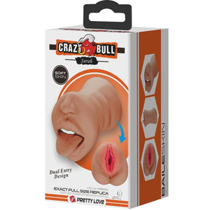 Crazy Bull - Sarah Duplo Masturbador Boca e Vagina Carne