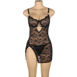 Subblime 954185 Babydoll de Encaje con Tirantes Ajustables Negro S/M