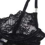 Subblime 954185 Babydoll de Encaje con Tirantes Ajustables Negro S/M