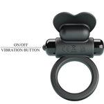 Pretty Love - Anel Vibratório Debonaire Coelho 10 Vibrações Preto