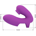 Pretty Love - Vibrador de Dedo Athena Com Estimulador de Clitóris Roxo