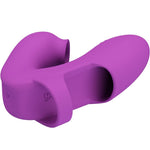 Pretty Love - Vibrador de Dedo Athena Com Estimulador de Clitóris Roxo