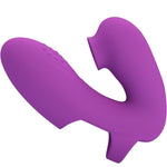 Pretty Love - Vibrador de Dedo Athena Com Estimulador de Clitóris Roxo