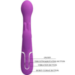 Pretty Love - Dejon 3 En 1 Vibrador Conejo Multifuncional Morado