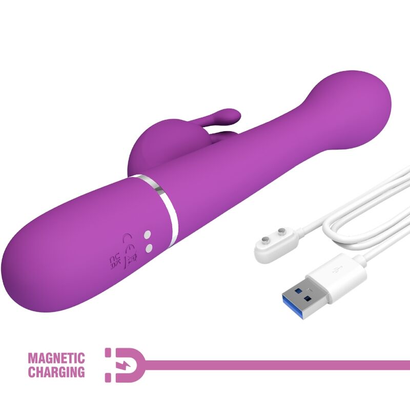 Pretty Love - Dejon 3 En 1 Vibrador Conejo Multifuncional Morado