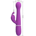 Pretty Love - Dejon 3 En 1 Vibrador Conejo Multifuncional Morado