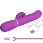 Pretty Love - Perlita Vibrador Conejo Multifuncional 3 en 1 Morado