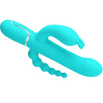 Pretty Love - Cammy 4 Em 1 Multifuncional Tripple Rabbit Vibrador Azul