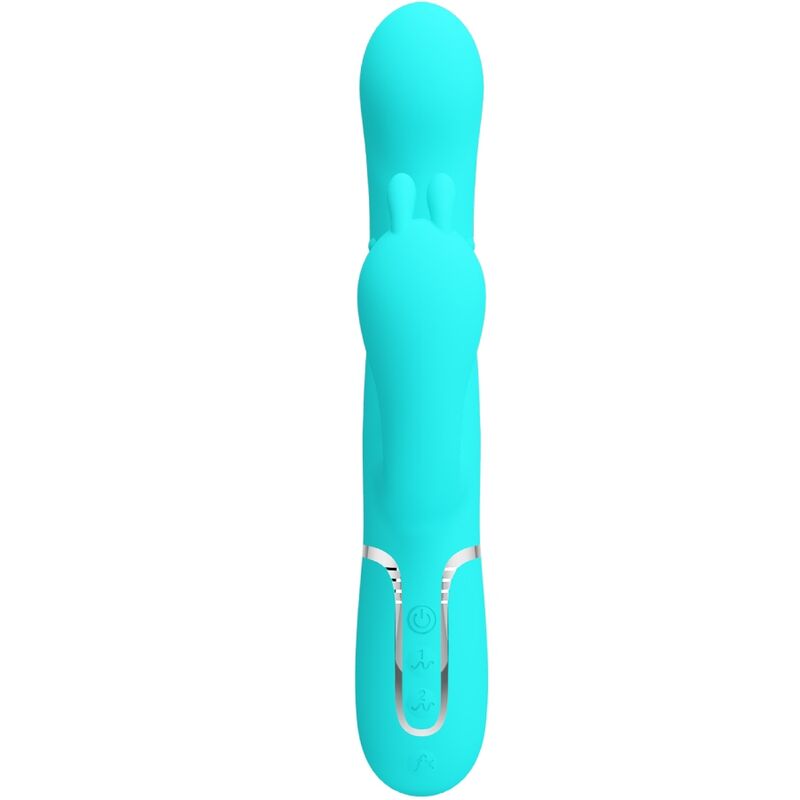 Pretty Love - Cammy 4 Em 1 Multifuncional Tripple Rabbit Vibrador Azul