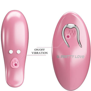 Pretty Love - Cailey Nipple Clamps 10 Vibrações Controle Remoto Rosa