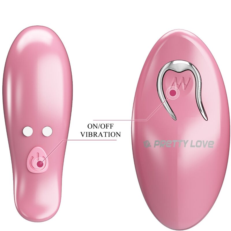 Pretty Love - Cailey Nipple Clamps 10 Vibrações Controle Remoto Rosa