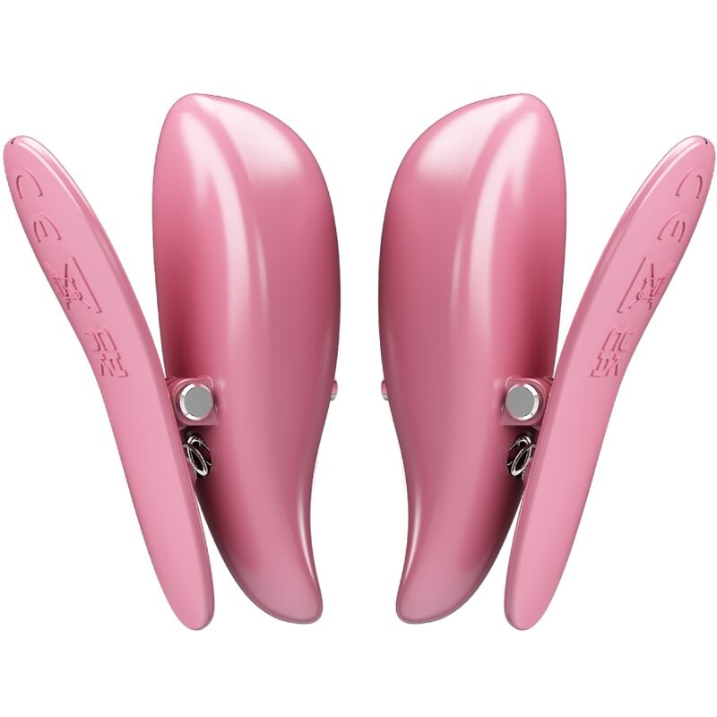 Pretty Love - Cailey Nipple Clamps 10 Vibrações Controle Remoto Rosa