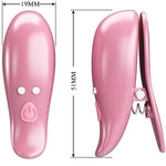 Pretty Love - Cailey Nipple Clamps 10 Vibrações Controle Remoto Rosa