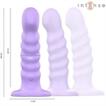 Intense Brenda Vibrador Tamaño M Diseño Espiral 10 Vibraciones Morado Control Remoto