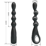 Pretty Love - Federer Vibrador Anal 12 Vibrações Preto