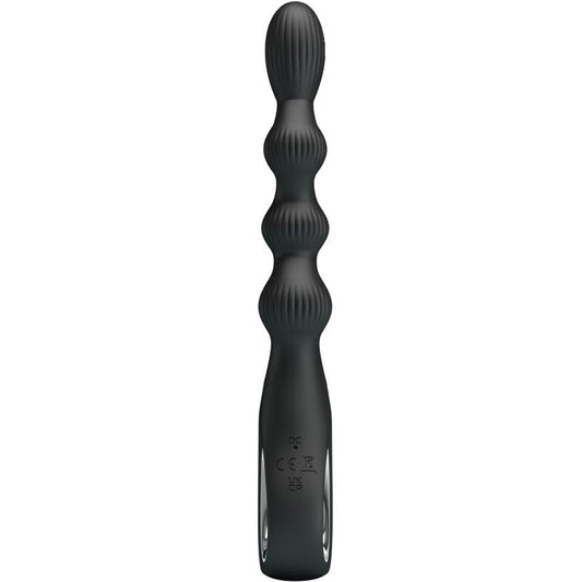Pretty Love - Federer Vibrador Anal 12 Vibrações Preto