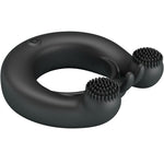 Pretty Love - Anillo Vibrador Dalia + Estimulador de Clítoris 12 Vibraciones Negro