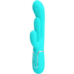 Pretty Love - Shania Triple Rabbit Multifuncional Vibrador 3 em 1 Azul