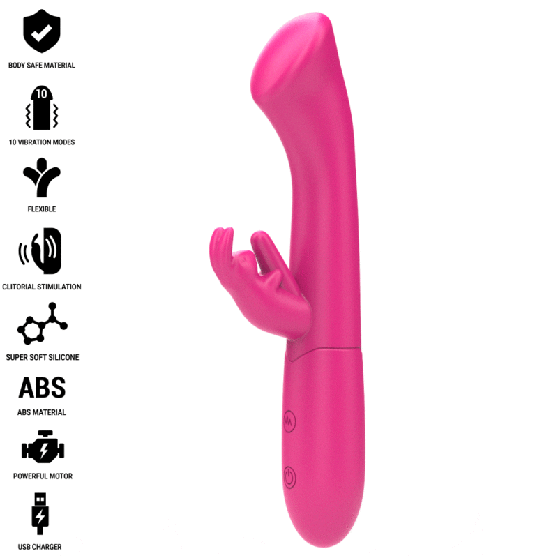 Intense Julieta Rabbit Vibrador 18,6 Cm 10 Vibrações Rosa