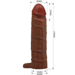 Pretty Love - Manga Penis Kaile com Extensão de 2,5 cm Mulato