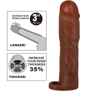 Pretty Love - Manga Penis Gerd com Extensão de 7,6 cm Mulato