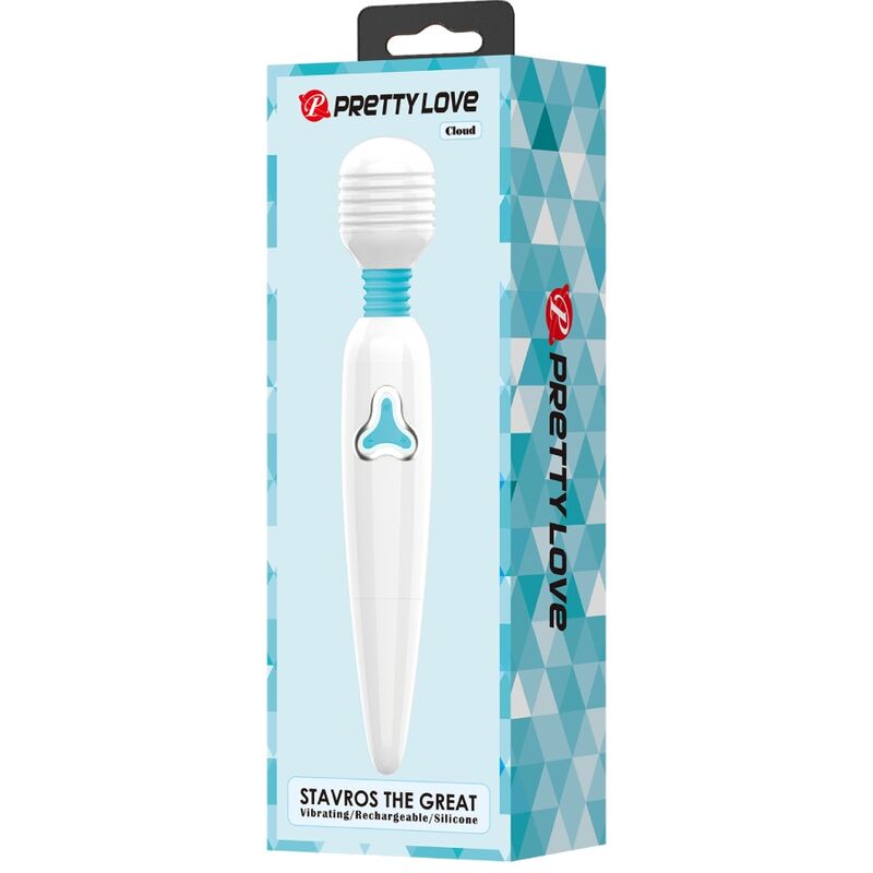 Pretty Love - Vibrador Cloud Wand 7 Vibrações Branco