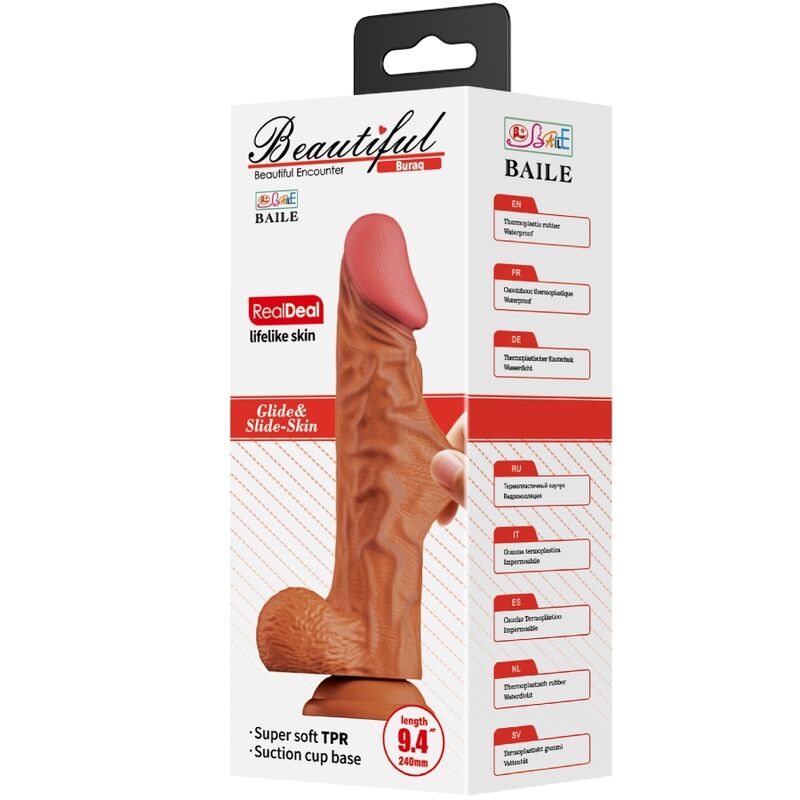 Baile Buraq Dildo Realista 24 cm Color Carne