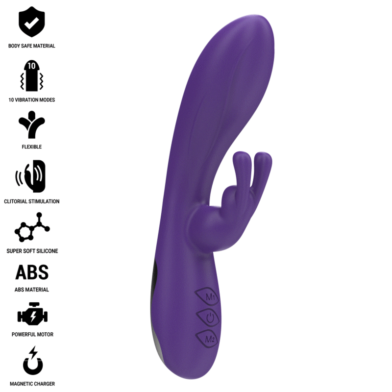 Vibrador Intenso Conejo Randall 10 Vibraciones Morado