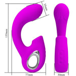 Pretty Love - Sibel Sibel Vibrador Ponto G + Estimulador de Clitóris 10 Vibrações Roxo